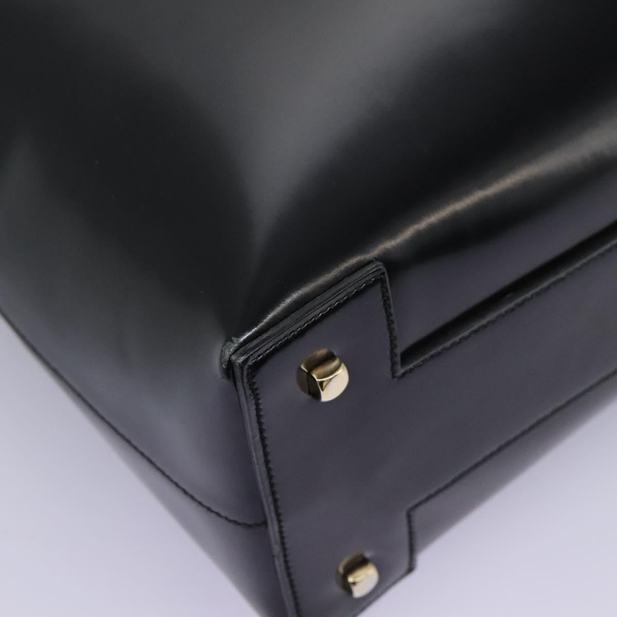 Salvatore Ferragamo Gancini handbag Patent leather, BLACK, PATENT_LEATHER, Handbag