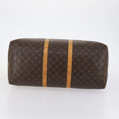 Louis Vuitton Keepall Bag Monogram Canvas, BROWN, CANVAS, Travel bag