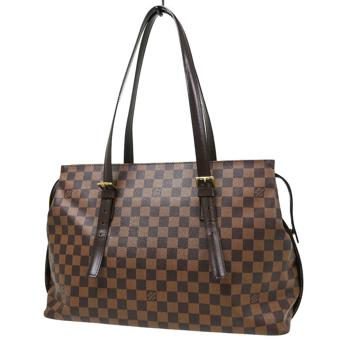Louis Vuitton Chelsea Handbag Damier, Brown, Canvas, Shoulder Bag