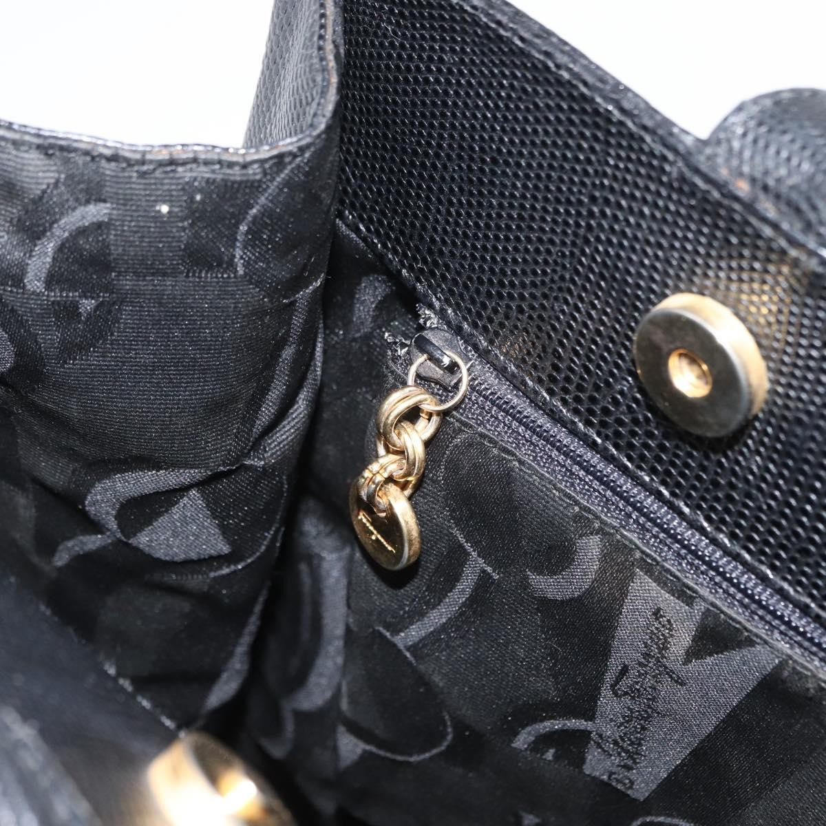 Salvatore Ferragamo Vala tote Leather, BLACK, LEATHER, Tote bag