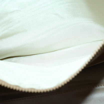 Celine Vintage Macadam Boston bag Canvas and Leather, BEIGE, CANVAS, Travel bag