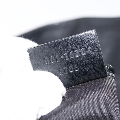 Gucci Vintage Bamboo Shoulder Bag Nylon, BLACK, NYLON, Shoulder bag