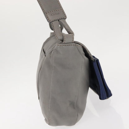 Chloe Vintage Flap shoulder bag Leather, GRAY, LEATHER, Shoulder bag