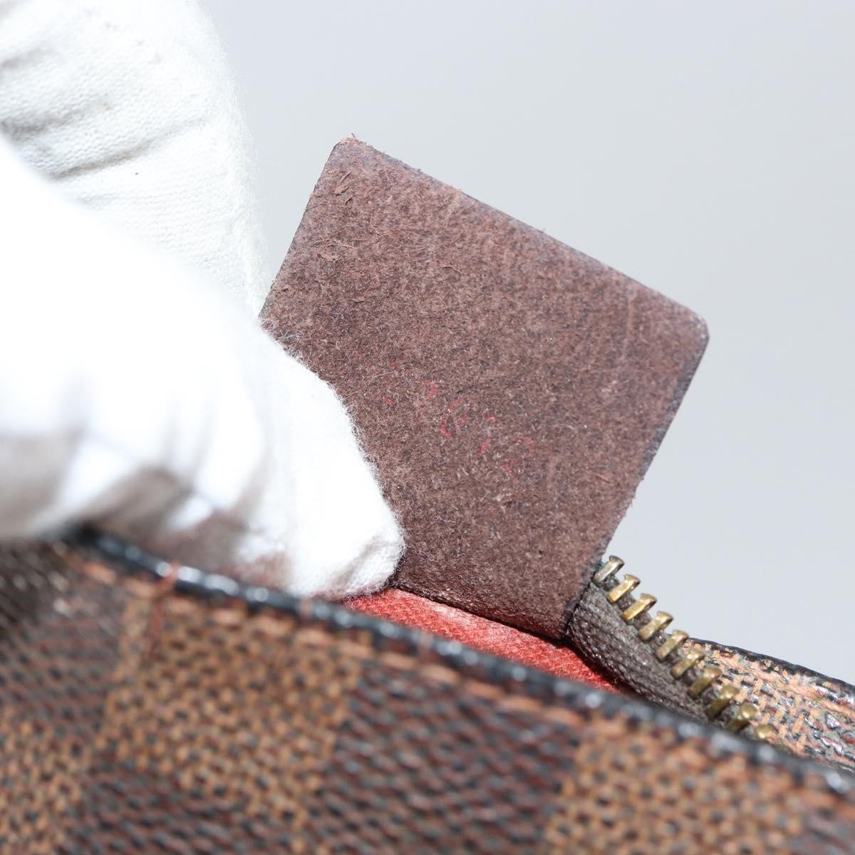 Louis Vuitton Navona Pochette Accessoires Damier, BROWN, CANVAS, Clutche & pouche