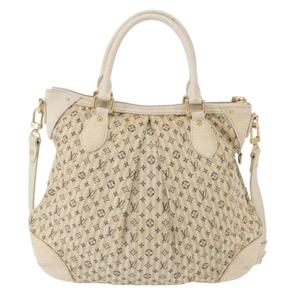 Louis Vuitton Marina Handbag Mini Lin Croisette, BEIGE, CANVAS, Handbag