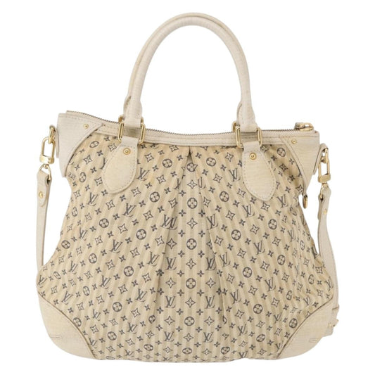 Louis Vuitton Marina Handbag Mini Lin Croisette, BEIGE, CANVAS, Handbag