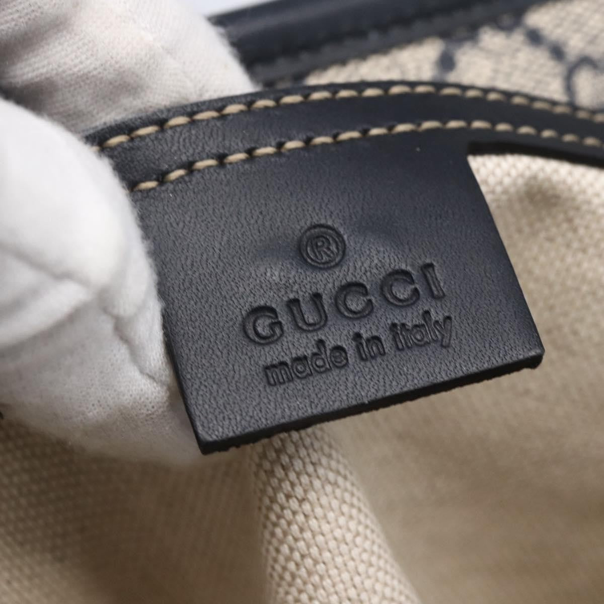 Gucci Open Tote GG Canvas, NAVY, CANVAS, Tote bag