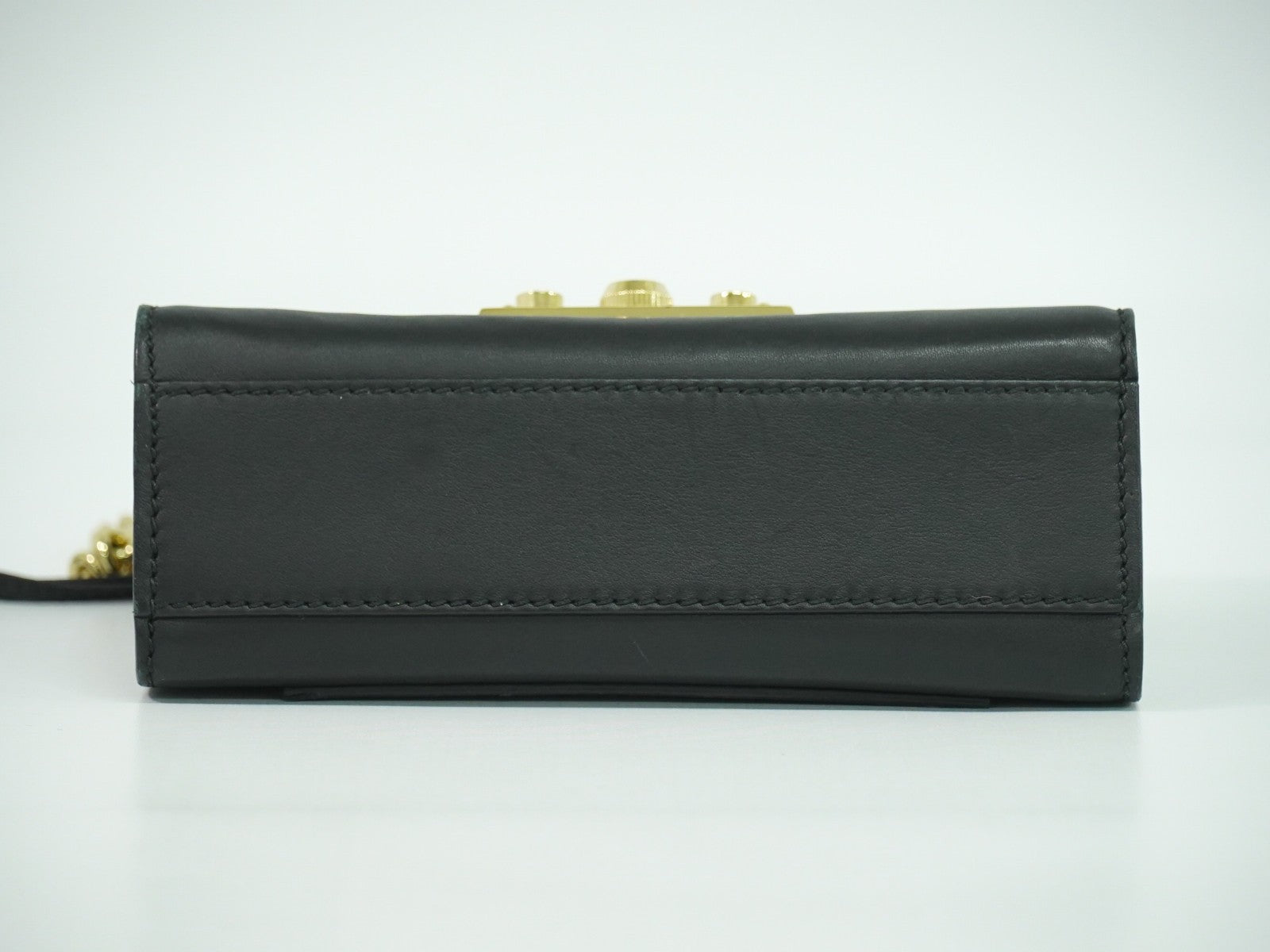 Gucci Padlock Shoulder Bag Leather, BLACK, LEATHER, Shoulder bag