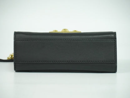 Gucci Padlock Shoulder Bag Leather, BLACK, LEATHER, Shoulder bag