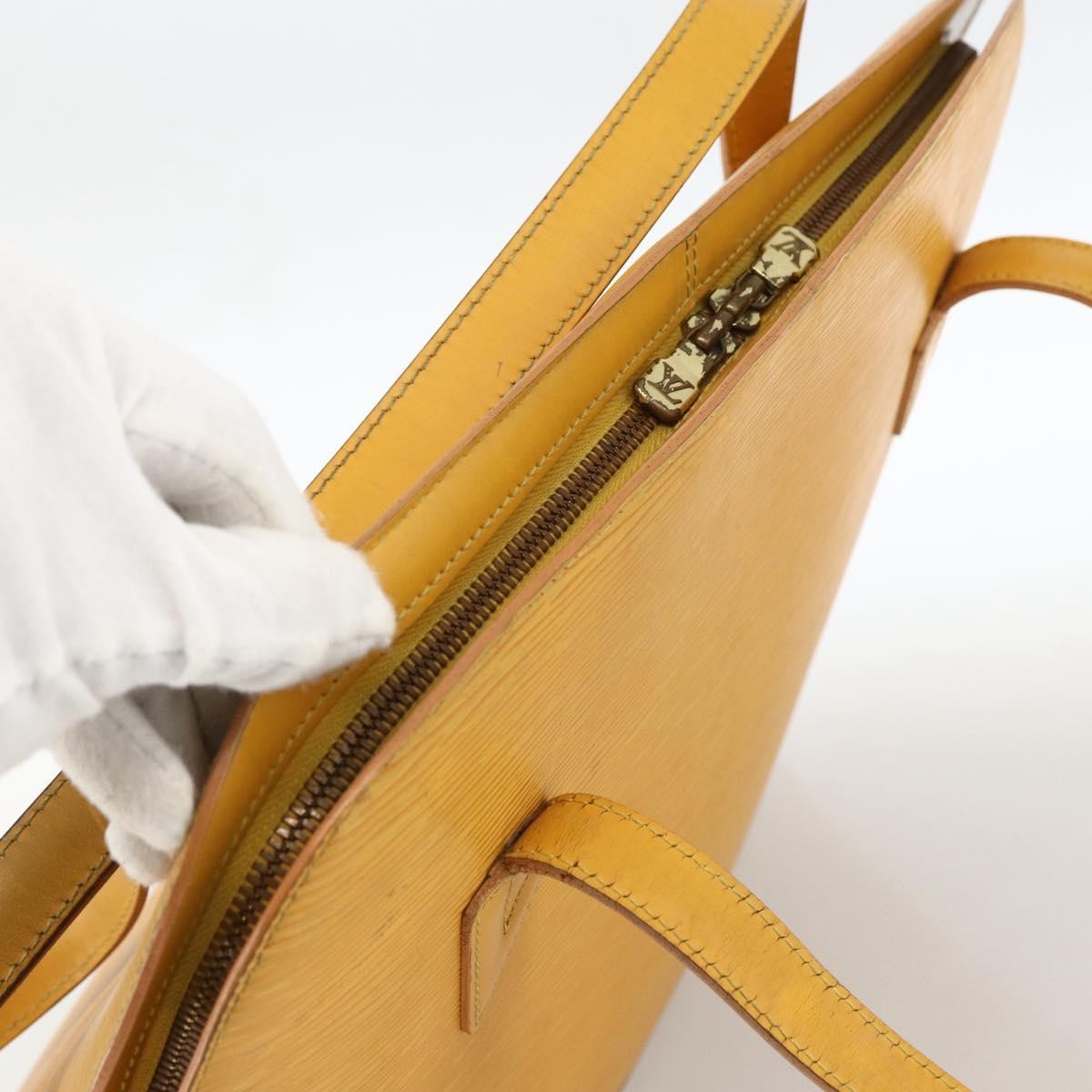Louis Vuitton Lussac Handbag Epi Leather, Yellow, Leather, Shoulder Bag