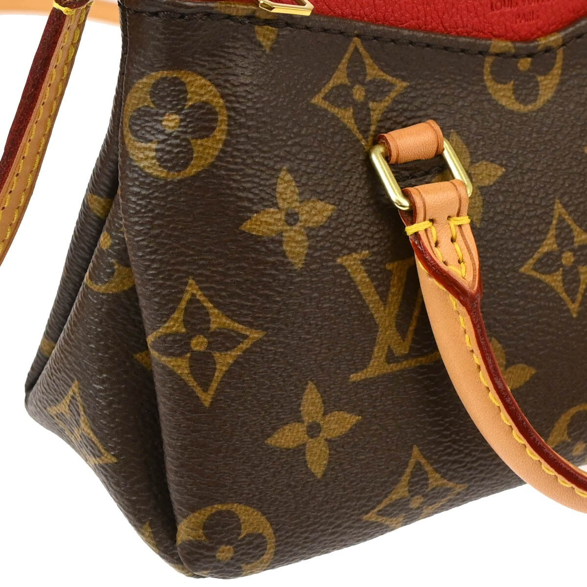 Louis Vuitton Pallas Tote Monogram Canvas with Leather, BROWN, CANVAS, Handbag