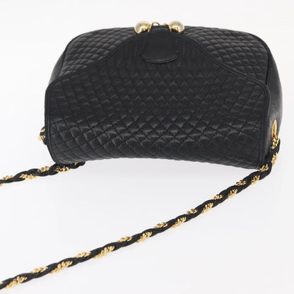 Bally Vintage Shoulder Bag Leather, BLACK, LEATHER, Shoulder bag