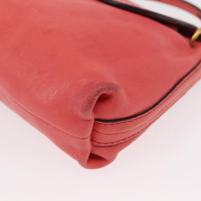 Chloe Elsie Crossbody Bag Leather, PINK, LEATHER, Shoulder bag