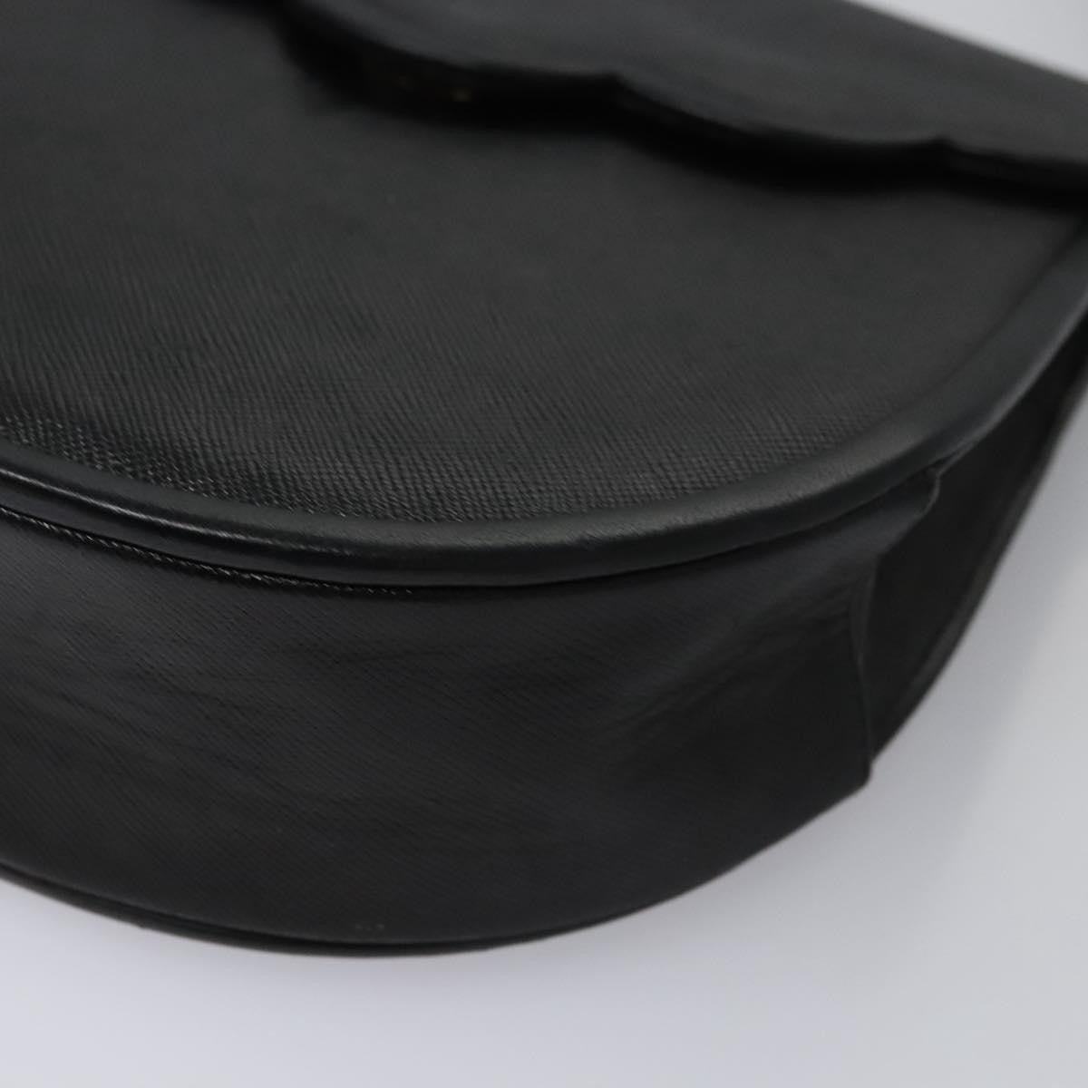 Saint Laurent Vintage Shoulder Bag Leather, BLACK, LEATHER, Shoulder bag