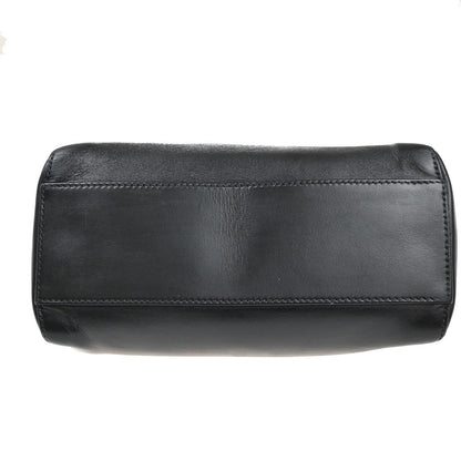 Fendi Peekaboo Bag Leather, BLACK, LEATHER, Handbag