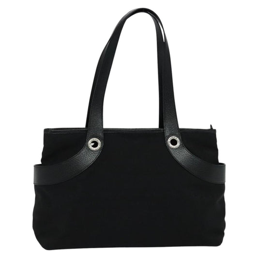 Bvlgari Logomania Tote bag Canvas, BLACK, CANVAS, Tote bag