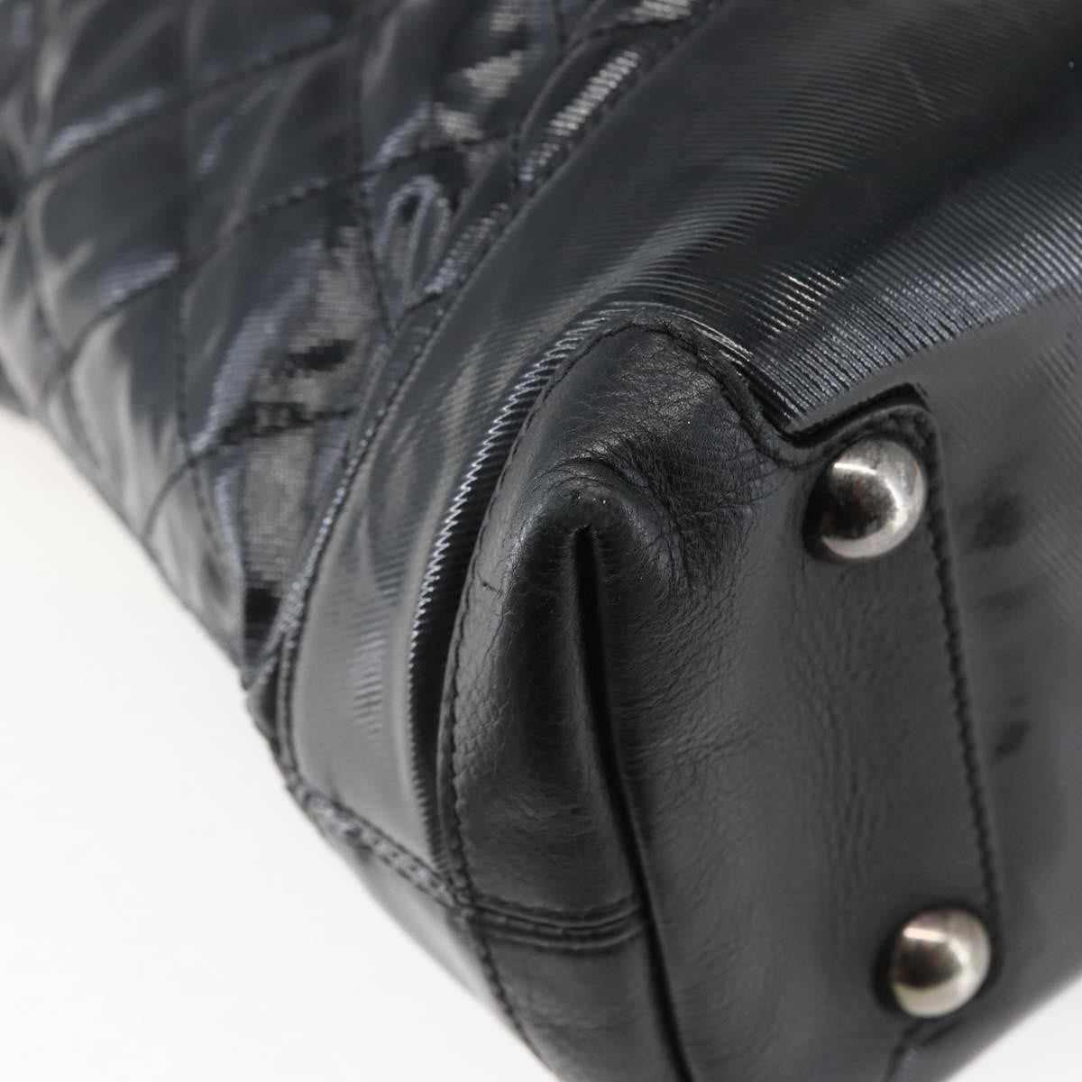 Chanel CC Charm Zip Tote Quilted Coated Canvas, BLACK, CANVAS, Tote bag