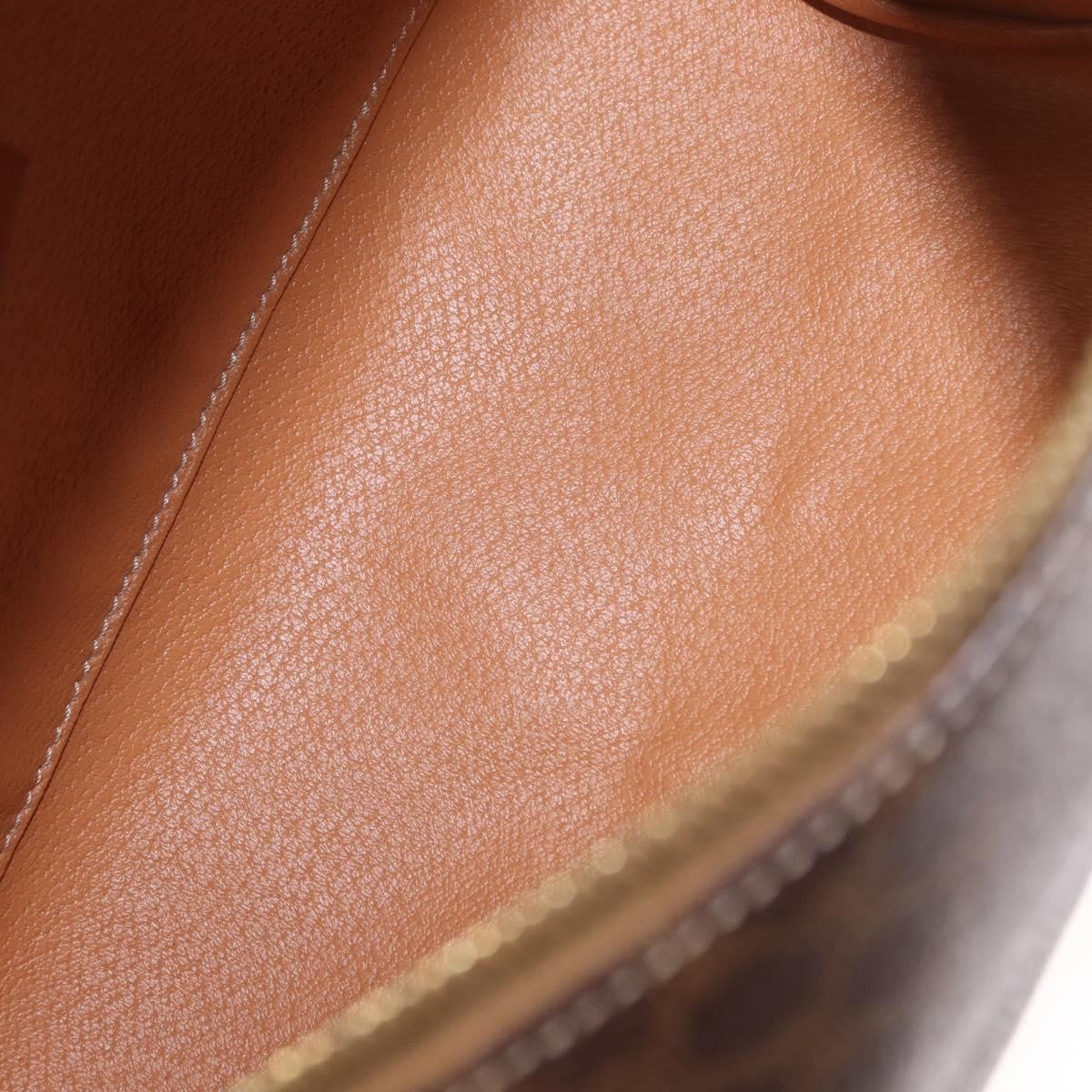 Celine Vintage Macadam Handbag Canvas, BROWN, CANVAS, Handbag