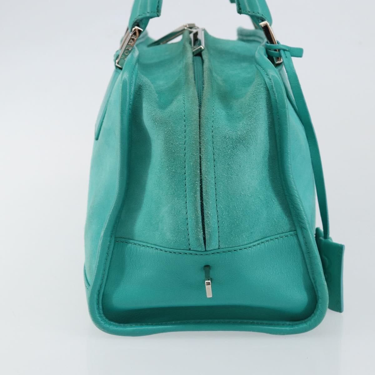 Loewe Amazona Bag Suede, TURQUOISE, SUEDE, Handbag