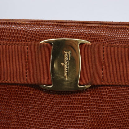 Salvatore Ferragamo Vala tote Leather, BROWN, LEATHER, Tote bag