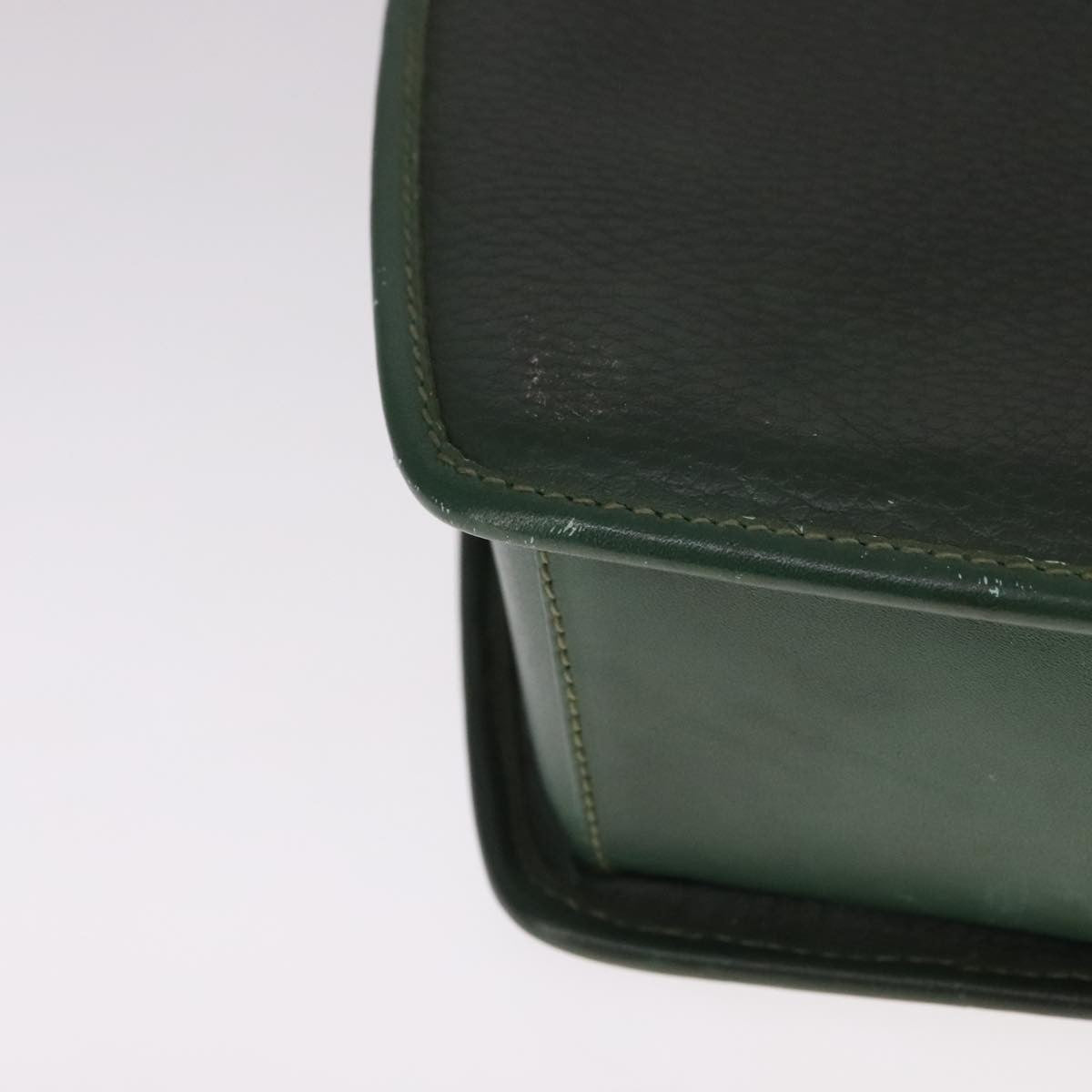 Burberry Vintage Shoulder Bag Leather, GREEN, LEATHER, Shoulder bag