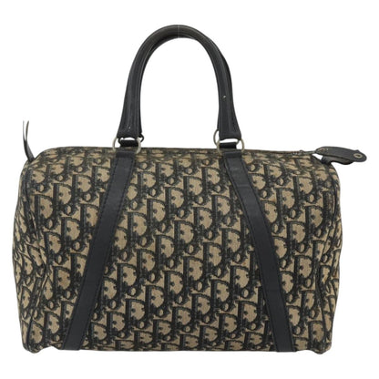 Christian Dior Vintage Trotter Boston Bag Diorissimo Canvas, Navy, Canvas, Handbag