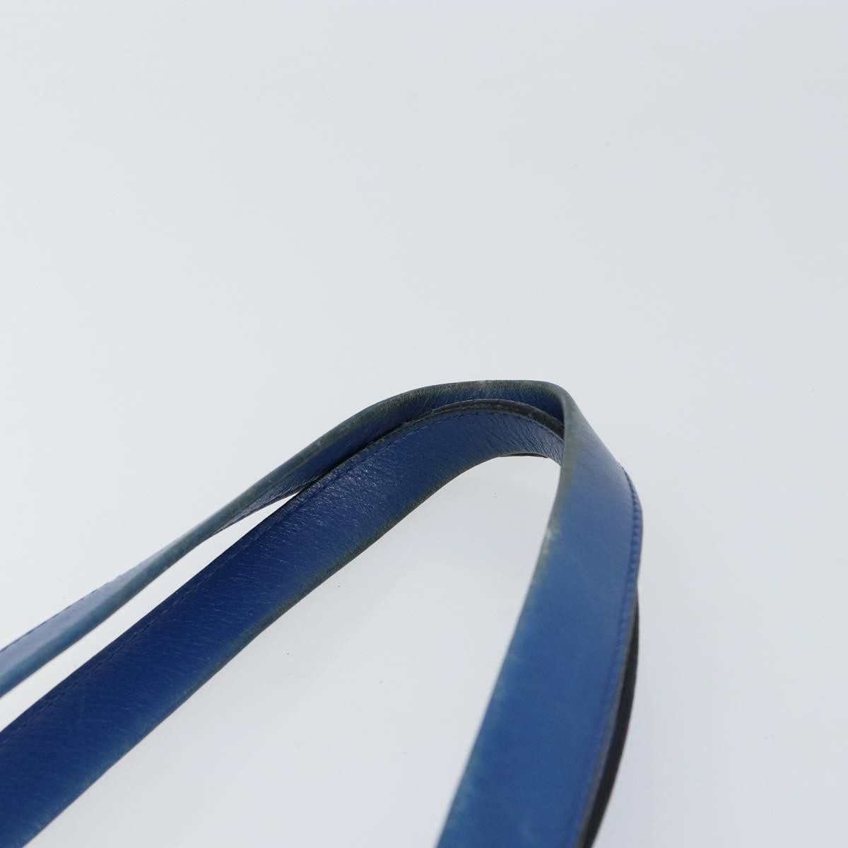 Loewe Vintage Anagram Tote Leather, BLUE, LEATHER, Tote bag