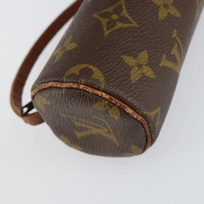 Louis Vuitton Papillon Pochette Monogram Canvas, BROWN, CANVAS, Clutche & pouche