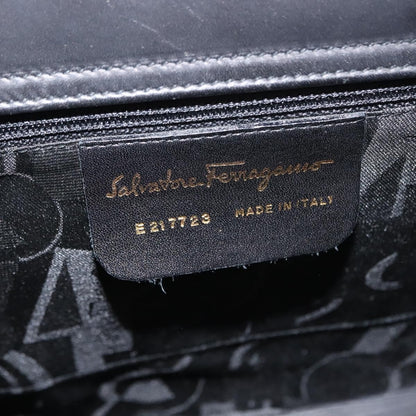 Salvatore Ferragamo Shoulder Bag Leather, BLACK, LEATHER, Shoulder bag
