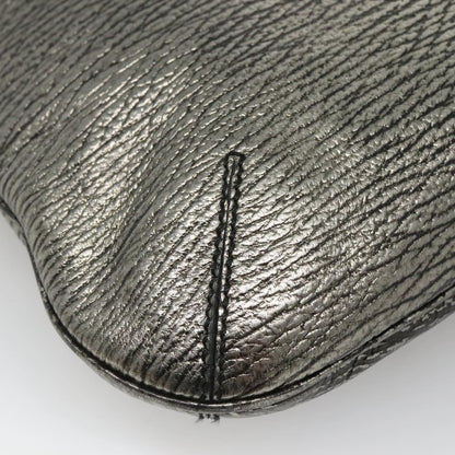 Saint Laurent Tribute Tote Leather, SILVER, LEATHER, Shoulder bag