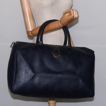 Christian Dior Lady Dior Boston Bag Canvas, NAVY, CANVAS, Travel bag