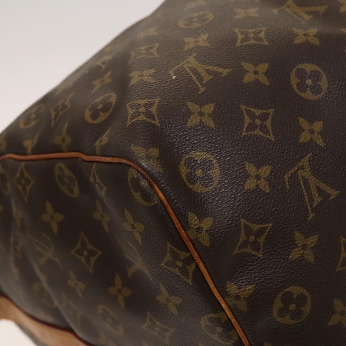 Louis Vuitton Keepall Bandouliere Bag Monogram Canvas, BROWN, CANVAS, Travel bag