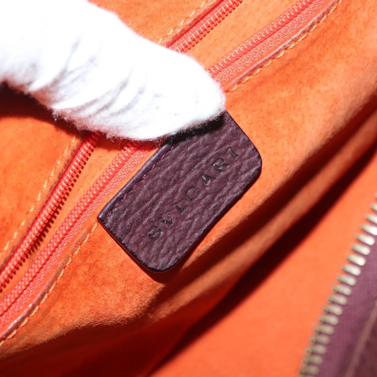 Bvlgari Medallion Frame Shoulder Bag Leather, BROWN, LEATHER, Shoulder bag