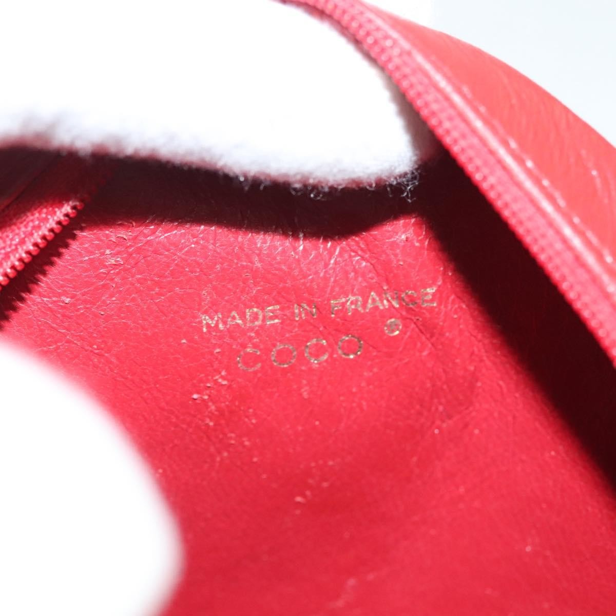 Chanel Vintage Round Tassel Crossbody Bag Quilted Lambskin, RED, LEATHER, Shoulder bag