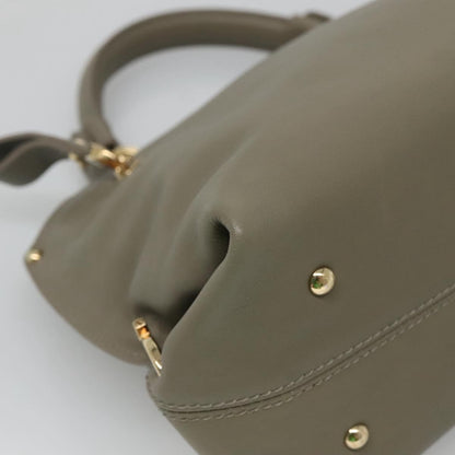 Salvatore Ferragamo Sofia Satchel Smooth Leather, GRAY, LEATHER, Handbag