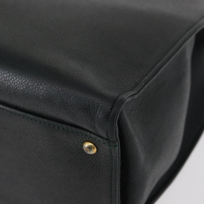 Chanel Vintage CC Lock Pocket Chain Tote Caviar, GREEN, LEATHER, Handbag