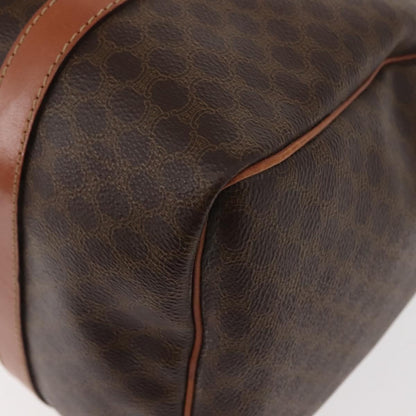 Celine Macadam Handbag Macadam with leather, BROWN, CANVAS, Handbag