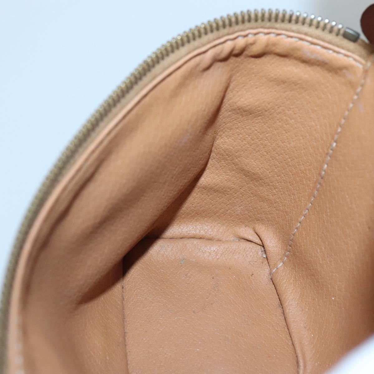 Celine Macadam Vanity Bag Canvas, BROWN, PVC, Travel bag