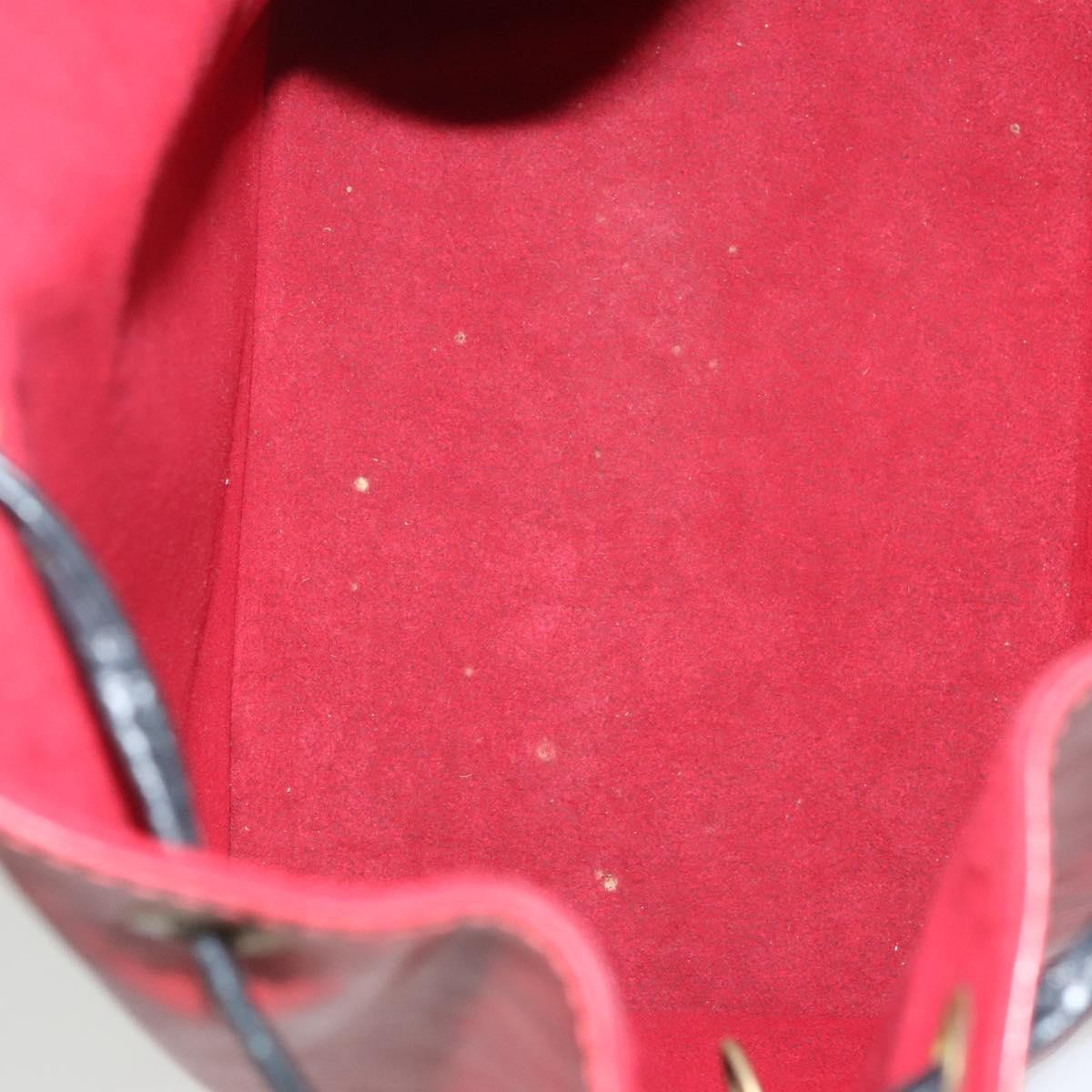 Louis Vuitton Petit Noe Handbag Two Tone Epi Leather, RED, LEATHER, Handbag