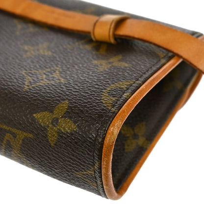 Louis Vuitton Florentine Pochette Monogram Canvas, BROWN, CANVAS, Clutche & pouche