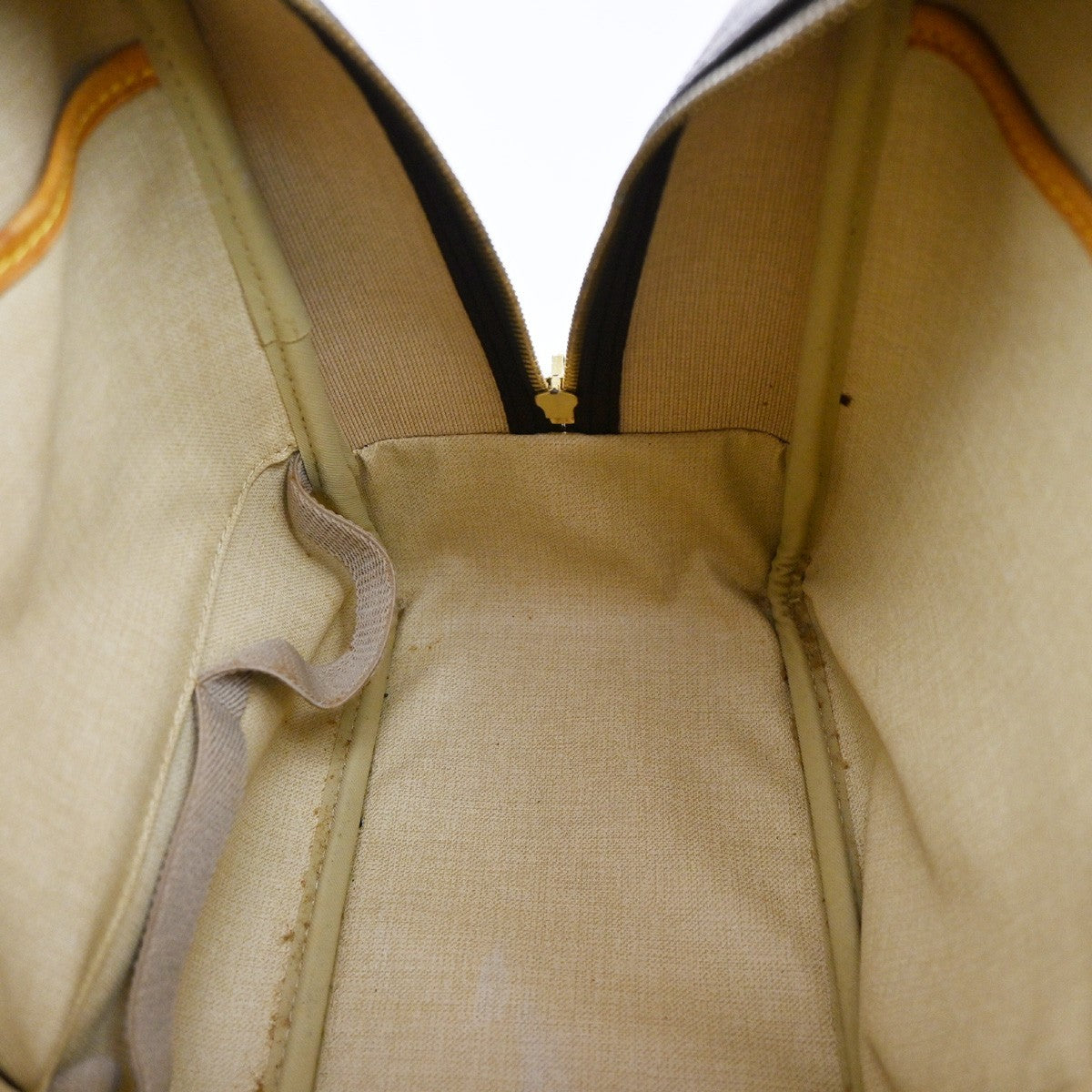 Louis Vuitton Deauville Handbag Monogram Canvas, BROWN, LEATHER, Handbag