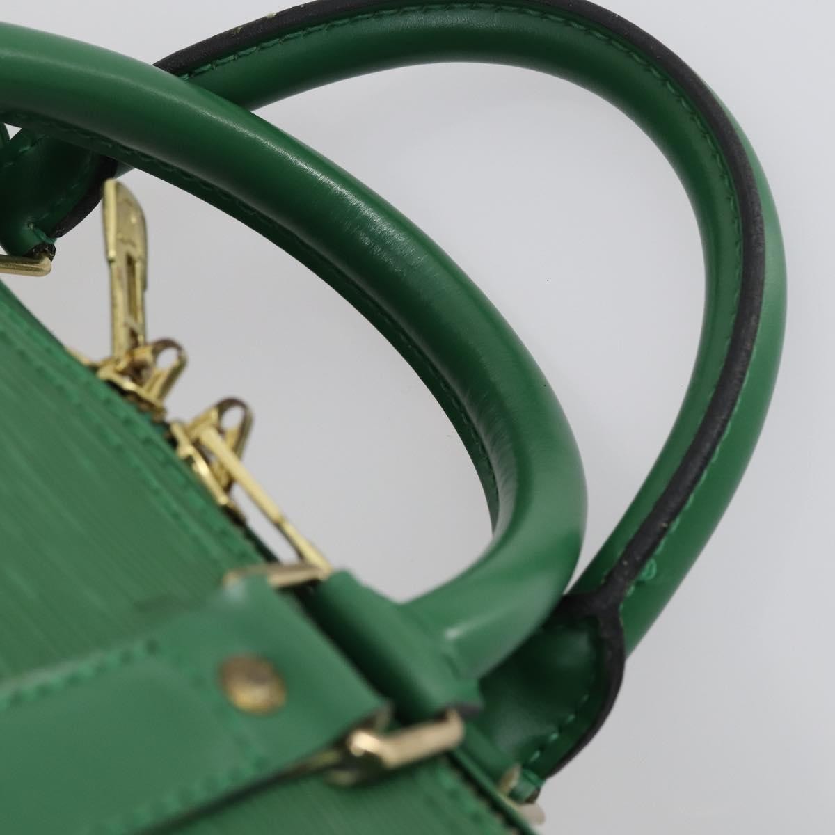 Louis Vuitton Keepall Bag Epi Leather, GREEN, LEATHER, Travel bag
