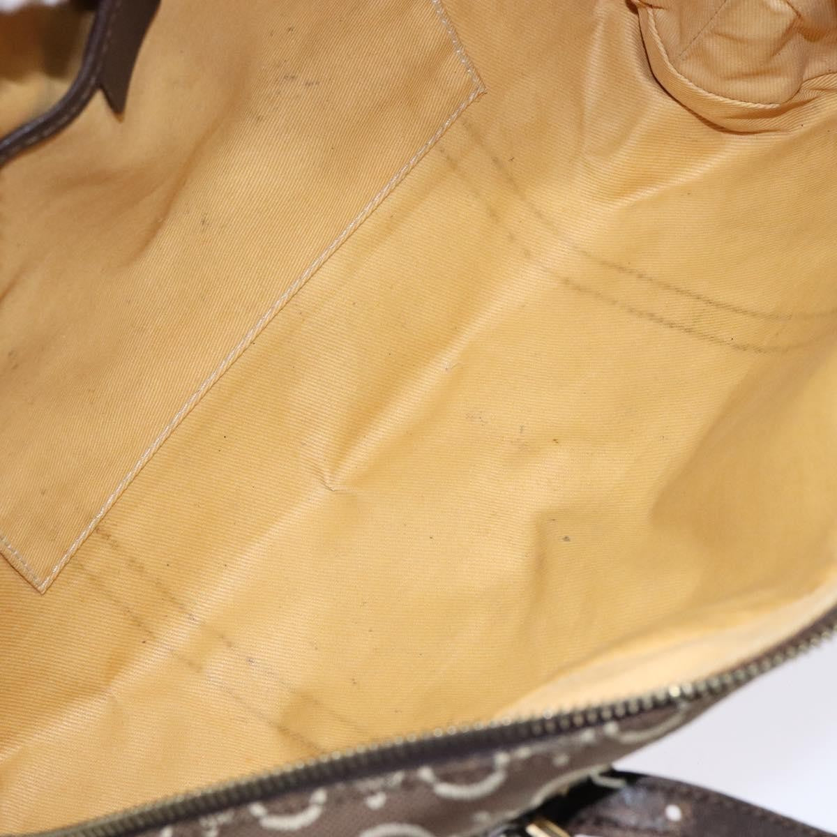 Celine Vintage Macadam Handbag Macadam, BROWN, CANVAS, Handbag