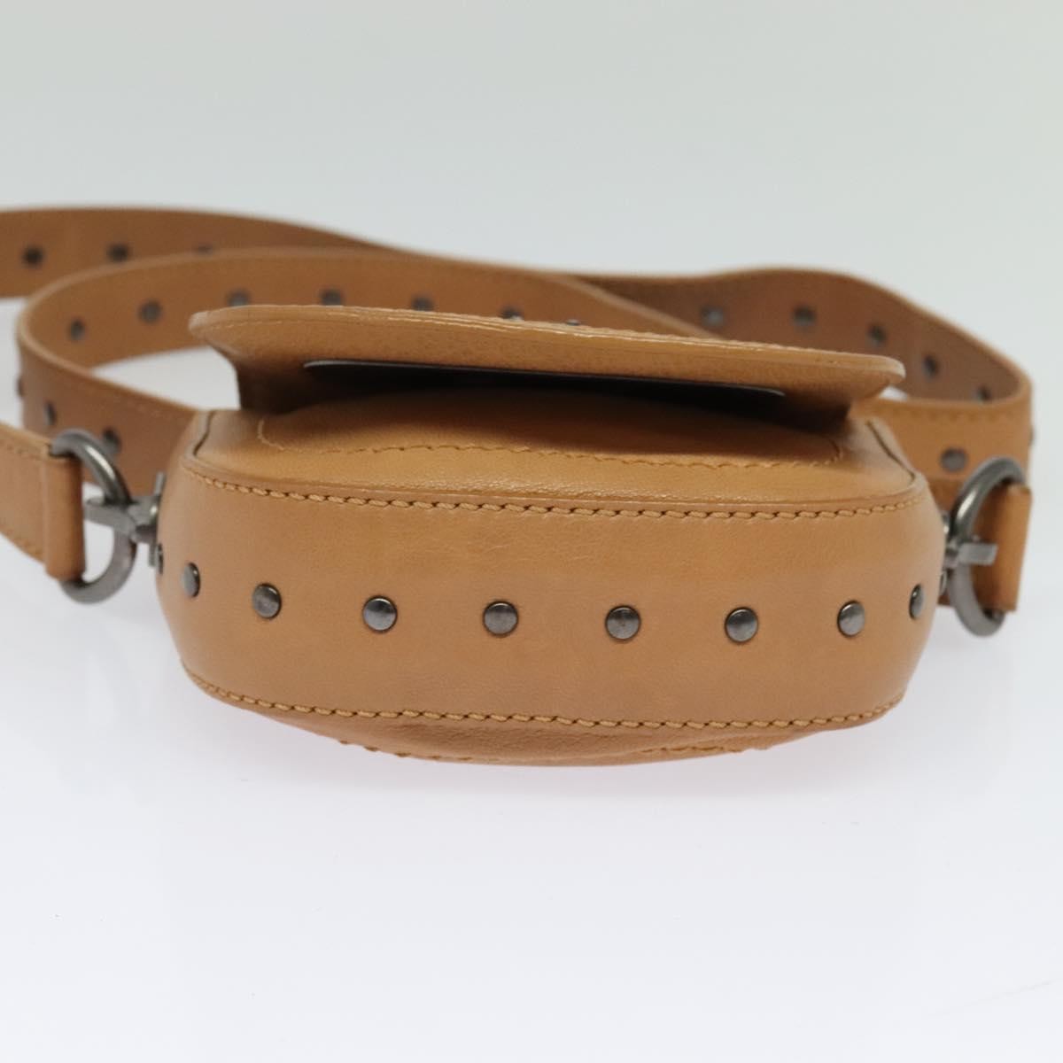 Celine Shoulder Bag Leather, BEIGE, LEATHER, Shoulder bag