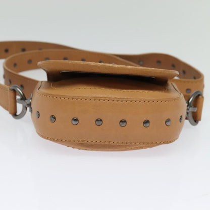 Celine Shoulder Bag Leather, BEIGE, LEATHER, Shoulder bag