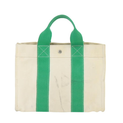 Hermes Bora Bora Tote Toile, GREEN, CANVAS, Tote bag