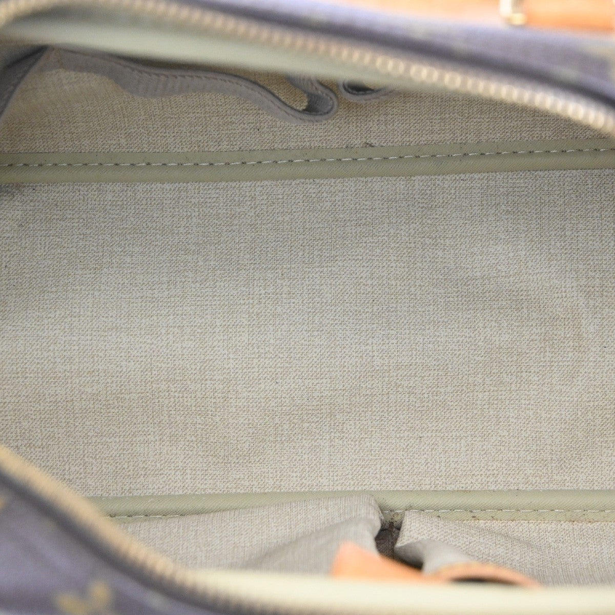 Louis Vuitton Deauville Handbag Monogram Canvas, BROWN, LEATHER, Handbag