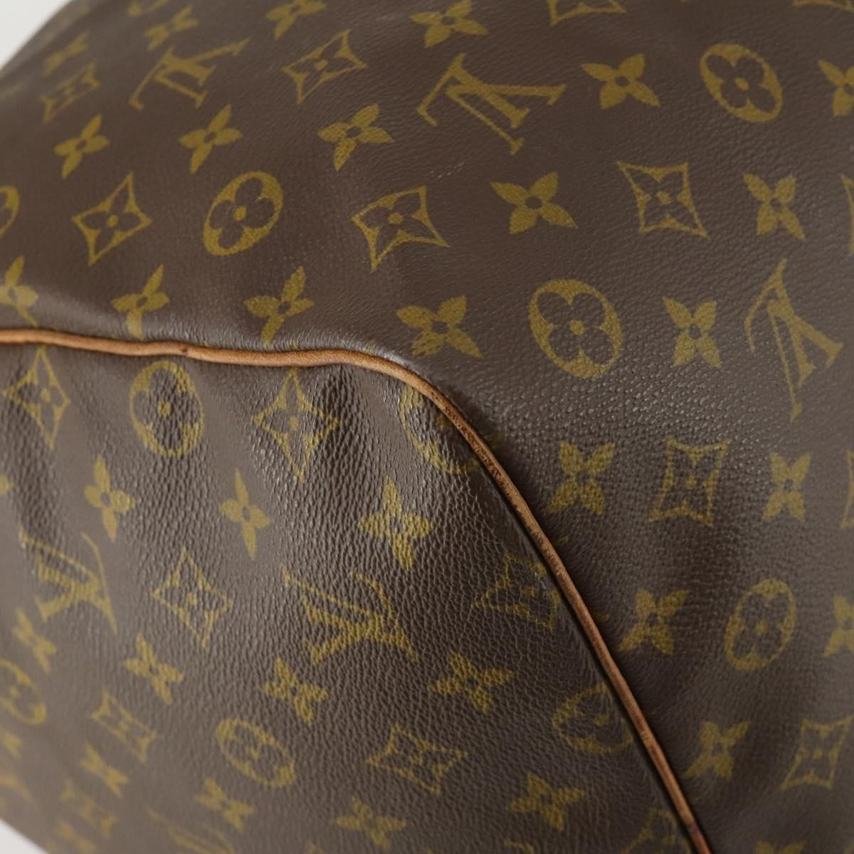 Louis Vuitton Keepall Bag Monogram Canvas, BROWN, CANVAS, Travel bag