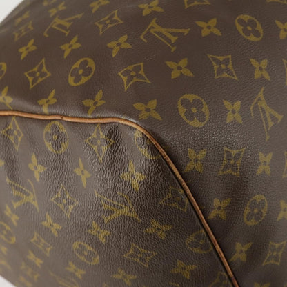 Louis Vuitton Keepall Bag Monogram Canvas, BROWN, CANVAS, Travel bag