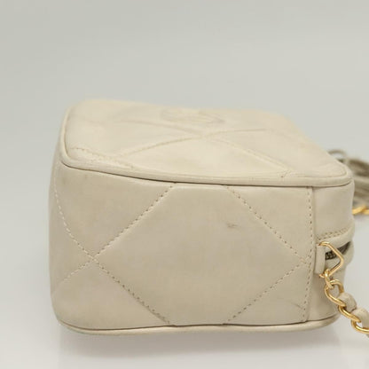 Chanel Camera CC Tassel Bag Leather, BEIGE, LEATHER, Crossbody bag